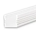 LED surface mount profile SURF12, aluminium, 200cm, white RAL 9010