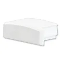 Accessory for profile SURF12 FLAT - endcap (1 pc.), EC1W, white, closed