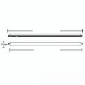 ISOLED Linear LED luminaire, IP65 IK08, shockproof, lenght 160cm, 42W 4000K 4200lm 180°
