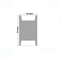 ISOLED Clip-connector (max. 5A) for 3-pole IP20 LED strips (with 1cm width and pitch >0.8cm)
