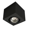 Ceiling luminaire for GU10 / MR16, angular, IP20, swivelling, excl. socket, excl. lamps, black
