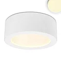 LED surface mount luminaire LUNA, IP20, indirect lightbeam, not dimmable, white, 12W 2700K 600lm 120°