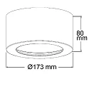 ISOLED LED Aufbauleuchte LUNA, IP20, indirektes Licht, nicht dimmbar, weiß, 18W 2700K 950lm 120°