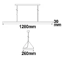 ISOLED LED Pendelleuchte OFFICE PRO Up+Down, BAP-ggeignet, UGR<19, 20+40W 4000K 6000lm 115°, CRi >90, 1-10V dimmbar, Silber