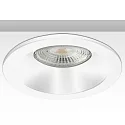 recessed mounting frame for GU10 / MR16, set back, IP54, round, Ø 8.5cm, with glass lens, excl. lamps, white