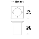 Outdoor Bodeneinbaustrahler für GU10, IP67, begehbar, Aluminium, exkl. Leuchtmittel