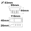 ISOLED LED Einbaustrahler SUNSET mit variabler Tiefe, 9W 2000-2800K 530lm 45°, dim-to-warm, schwenkbar, weiß