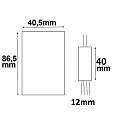 ISOLED Wireless RGB remote for LED Strip Mini (colour, brightness and scenes), 3 channels, 12-24V DC 3x2A