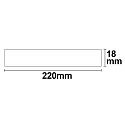 ISOLED Outdoor LED Deckenleuchte SLIM 18MM, IP52, 22 x 22cm, Trafo integriert, weiß / diffus, 18W 3000K 1350lm 120°