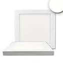 Outdoor LED Deckenleuchte SLIM 18MM, IP52, 22 x 22cm, Trafo integriert, weiß / diffus, 18W 4000K 1450lm 120°