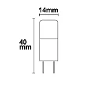 ISOLED G4 LED, 2W, neutralweiß