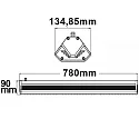 LED Fluter/Hallenleuchte LN 150W 30°*70°, asymmetrisch, IP65, 1-10V dimmbar, 5700K 17000lm