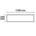 ISOLED LED Panel Business Line 1200 UGR<19 2H, BAP geeignet, IP40, 36W 4000K 4650lm 120°, weiß RAL 9016, Push/DALI dimmbar