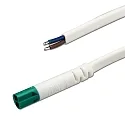 Mini-Plug Anschlusskabel Male, 100cm, 2x0.75, IP54, max. 48V, Weiß-grün