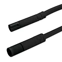 Mini-Plug Verlängerung Male-Female, 100cm, 2x0.75, IP54, max. 48V, Schwarz