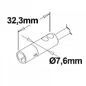 ISOLED Mini-Plug RGB Anschlussfassung Female, 100cm, 4-polig, IP42, weiß, max. 48V