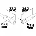 ISOLED Mini-Plug RGB Verlängerung Male-Female, 4-polig, IP54, weiß, max. 48V, 100cm