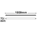 ISOLED LED Linearleuchte PROFESSIONAL, IP66 IK10, 150cm, 60W 4000K 7500lm 120°, schlagfest, Schnellmontage