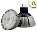 Vollspektrum LED Strahler MR16 COB, 12V AC/DC, GU5.3, 7W 2700K 500lm 36°, CRI>98, dimmbar