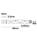 ISOLED LED RGB Micro-Flex strip, 24V, 12W, IP20
