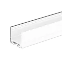 LED Aufbauprofil SURF16, Aluminium, 200cm, Weiß RAL 9010
