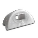Accessory for cooling profile SURF12 HIDDEN (ISO-112433) - endcap (1 pc.), SIL EC70, grey, with cable opening