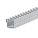 LED surface mount profile SURF8, aluminium, 200cm, anodized aluminium