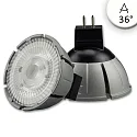 Full spectrum LED spot MR16 COB, 12V AC / DC, GU5.3, 7W 4000K 540lm 36°, CRI>98, dimmable