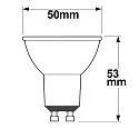 ISOLED LED Strahler SUNSET, dim-to-warm, GU10, 5.5W 2200-3000K 345lm 410cd 60°, CRi >90, Silber