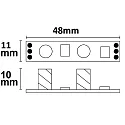 ISOLED LED Mini PWM-Controller weißdynamisch zum Einbau unter Profilcover, Zwischenstecker, 1 Kanal, 12-24V DC, 2x3A