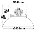 ISOLED LED Hallenleuchte FL mit Alu-Reflektor, IP65, 120W 18000lm, 1-10V dimmbar, 4000K 80°