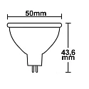 ISOLED Pin based LED spot opal MR16, IP52, 12V AC / DC, GU5.3, 3.5W 3000K 280lm 270°, not dimmable