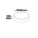 ISOLED LED ceiling luminaire, Ø 40cm, 28W ColorSwitch 3000|3500|4000K 1670lm 120°, dimmable, white