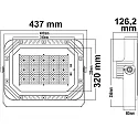 ISOLED Outdoor LED Fluter SMD 75°*135°, 200W, IP66, dreh- und schwenkbar, 1-10V dimmbar, 4000K 25500lm 135°