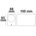 ISOLED Outdoor wall luminaire Up&Down, IP54, angular, 2x GU10, excl. lamps, aluminium, sand black