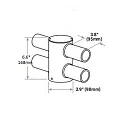 ISOLED Mastadapter 4-fach für Street Light HE75-115, 65-80mm Innendurchmesser