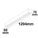 LED surface mount / hanging lamp Linear Raster 40W, stackable, 120.4cm, ColorSwitch 3000|3500|4000K, 4800lm 100°, white