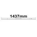 ISOLED FastFix LED linear system R module (universal fit), IP40, 150cm, 1-10V dimmable, 25-75W 4000K, 11400lm 90°