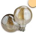 LED Deko-filament Vintage Line 125, E27, 4W 2200K 130lm 360°, CRi >95, dimmable, amber glass