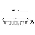 ISOLED LED Downlight UGR<19, BAP geeignet, Colorswitch, CRI >90, dimmbar, Ø22.8cm, 35W 3000|3500|4000K 3050lm 90°