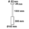 ISOLED Pendant luminaire 300, round, GU10, excl. lamps, aluminium, white