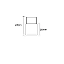 ISOLED Clip-Verbinder mit Kabel (max. 5A) für 2-pol. IP68 Flexstripes mit 1.2cm Breite und Pitch-Abstand >0.8cm