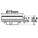 ISOLED LED Leuchtmittel 30SMD, 230V, GX53, 6W 3000K 500lm 120°, warmweiß, nicht dimmbar, matt