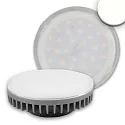 LED Leuchtmittel 30SMD, 230V, GX53, 6W 4000K 525lm 120°, neutralweiß, nicht dimmbar, matt