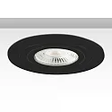 Recessed mounting frame for GU10 / MR16, round, Ø 8.2cm, IP20, excl. socket, excl. lamps, black aluminium