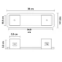 ISOLED Recessed mounting frame for LED emergency light X0AEFG180 UNI4