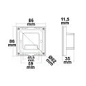 Sys-Pro 1 Zone Touch Funk-Dimmer 230V, 360VA, Phasenan-/Abschnitt wählbar, Weiß