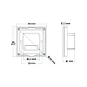 ISOLED Sys-Pro 1 Zone Touch Funk-Dimmer 230V, 360VA, Phasenan-/Abschnitt wählbar, Schwarz