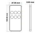 ISOLED Sys-Pro 1 Zonen Fernbedienung Mini, inkl. Batterie, Single Color Dimmung