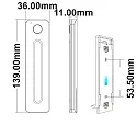 ISOLED Sys-Pro 1 Zonen Fernbedienung Slide, mit magnetischer Halterung, inkl. Batterie, SingleColor